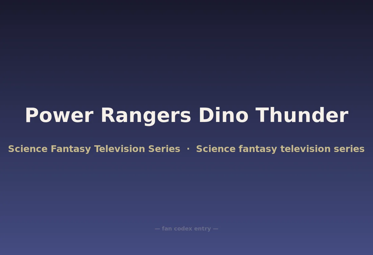 Power Rangers Dino Thunder