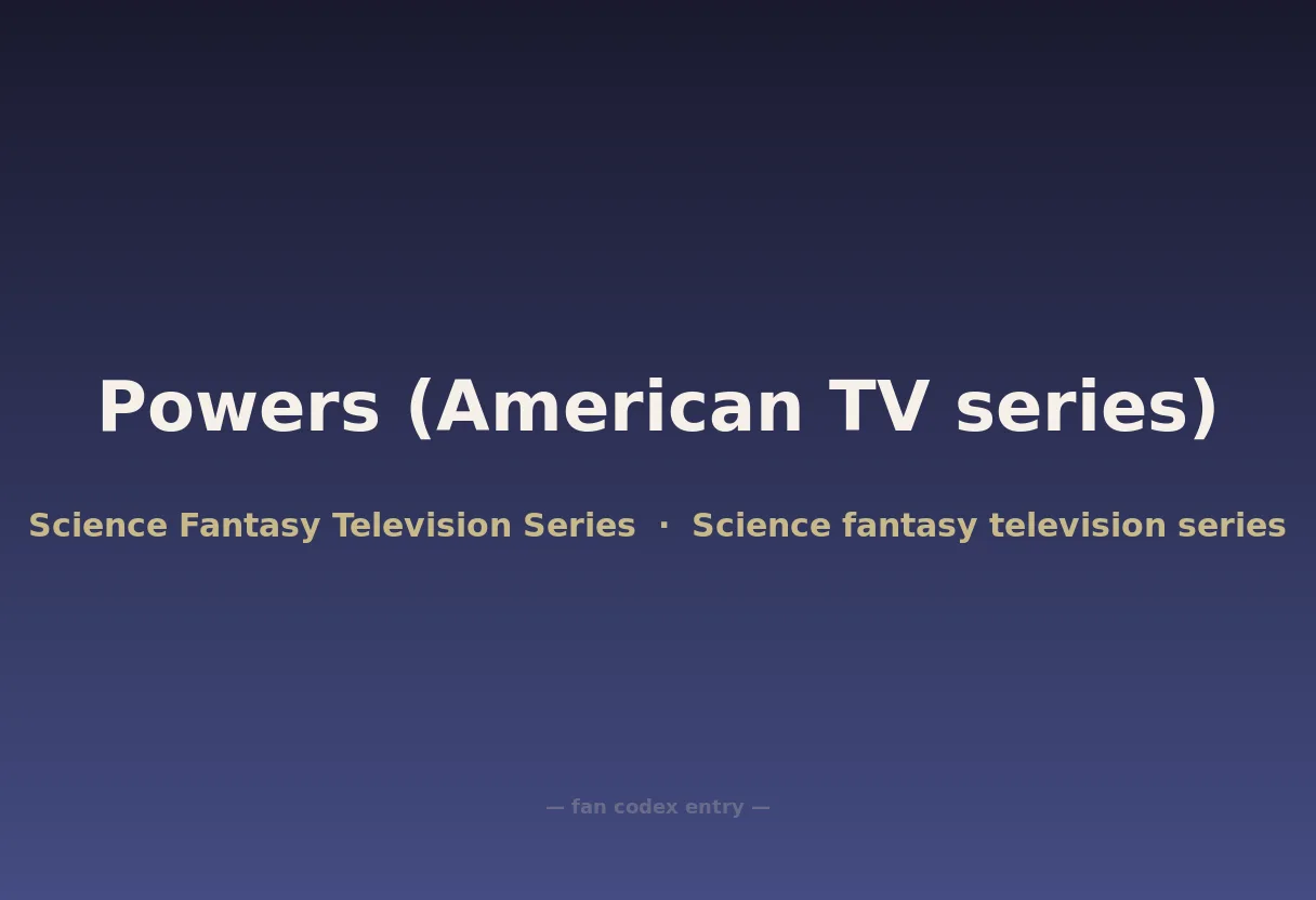 Powers (American TV series)